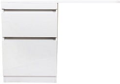 Style Line Тумба для умывальника Даллас 120 Люкс, белая PLUS эмаль – фотография-1